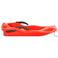 Sledge with Brakes 87x40x18 cm Polypropylene Red