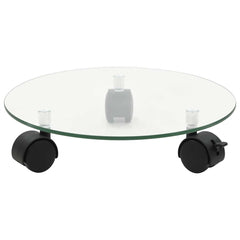vidaXL Plant Rollers 4 pcs 28 cm Tempered Glass Round 2