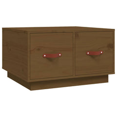 vidaXL Coffee Table Honey Brown 60x53x35 cm Solid Wood Pine 2