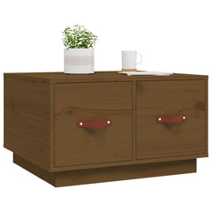 vidaXL Coffee Table Honey Brown 60x53x35 cm Solid Wood Pine 4