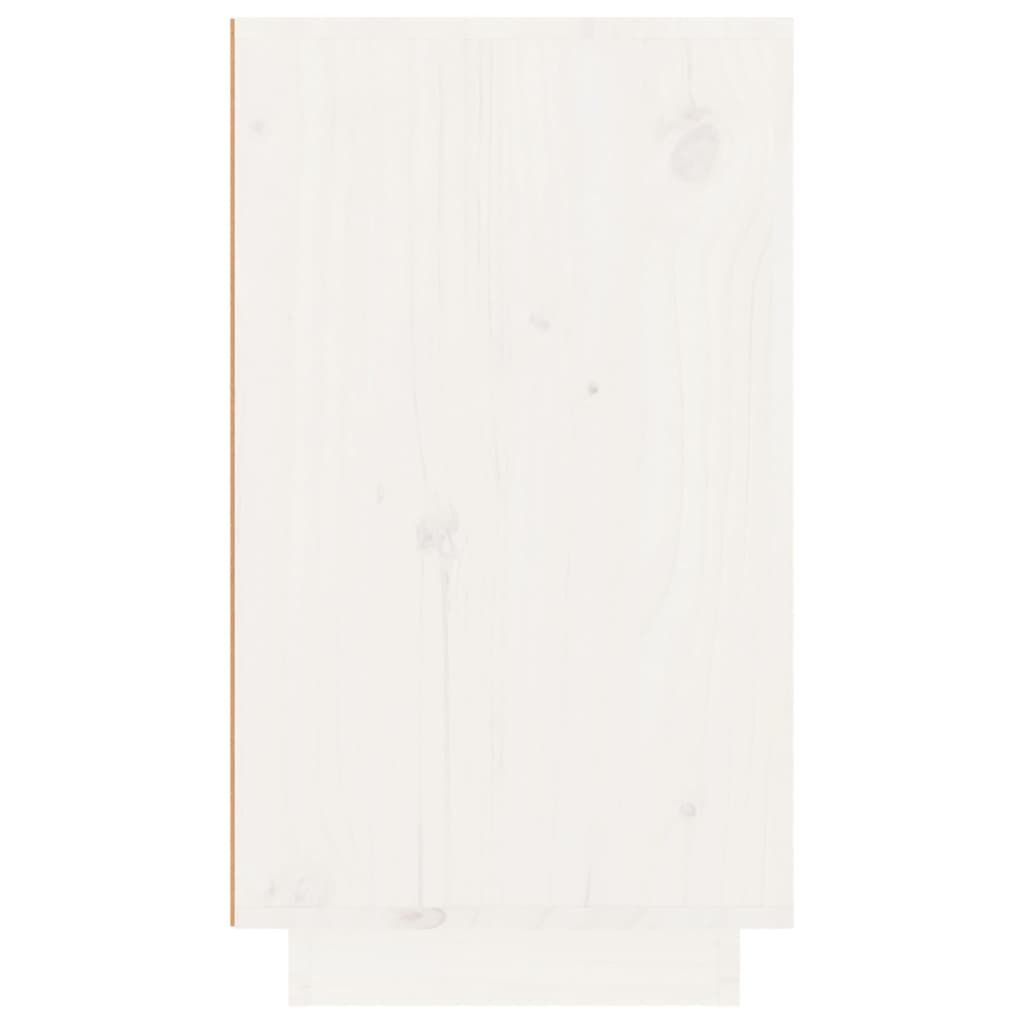 vidaXL Wine Cabinet White 23x34x61 cm Solid Wood Pine 6
