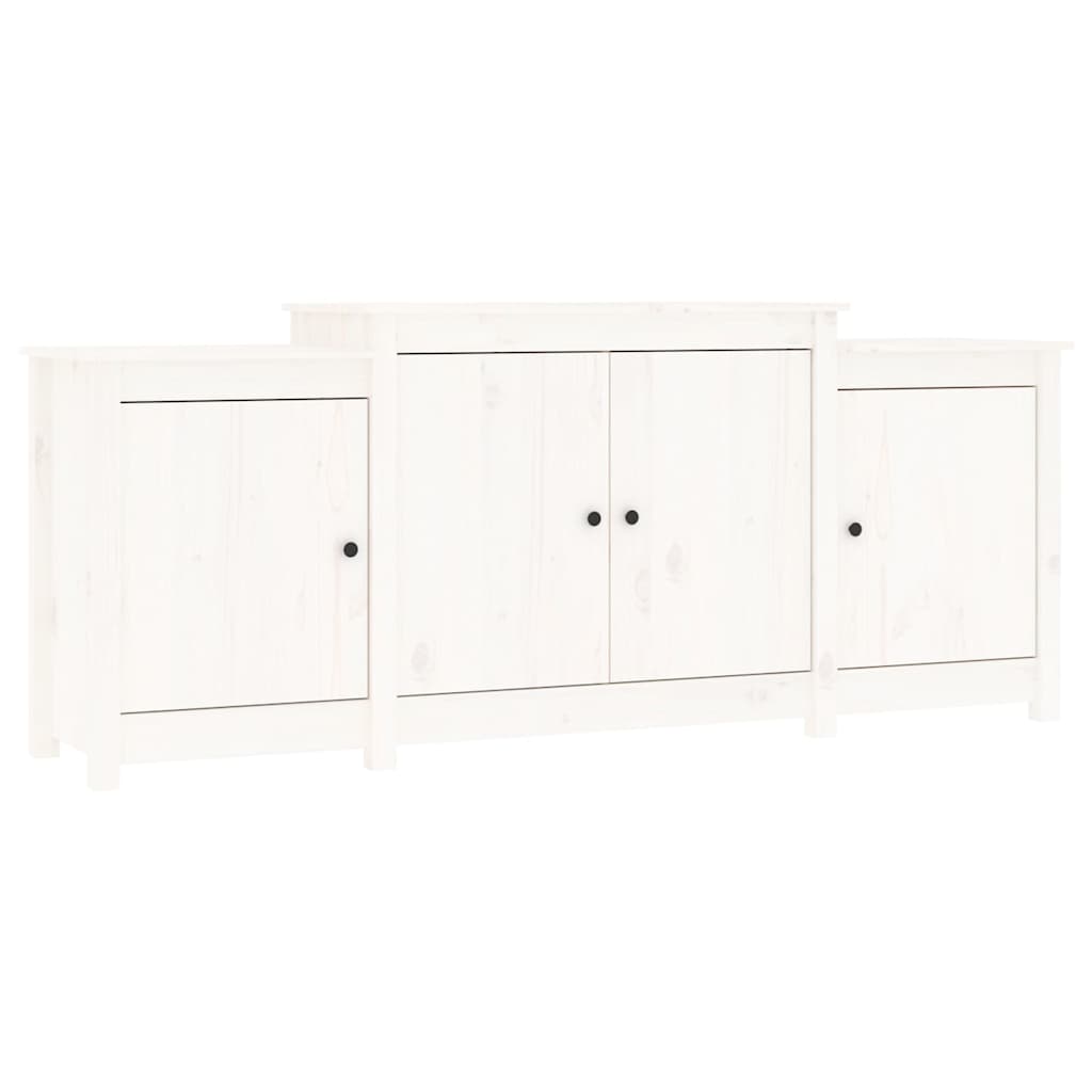 Sideboard 164x37x68 cm Solid Wood Pine White