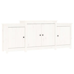 Sideboard 164x37x68 cm Solid Wood Pine White