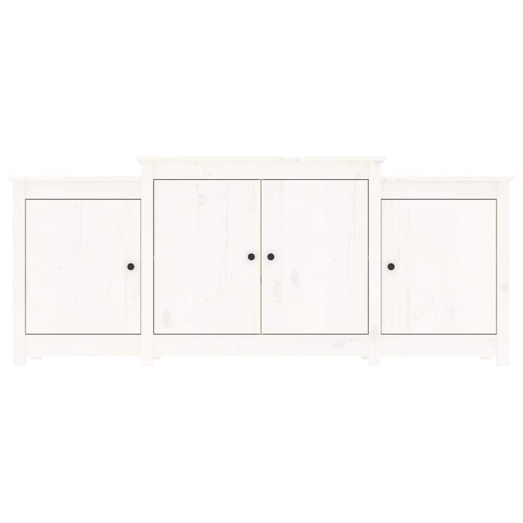 Sideboard 164x37x68 cm Solid Wood Pine White