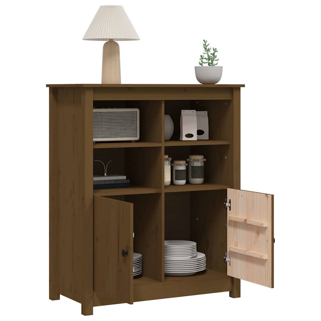 vidaXL Sideboard Honey Brown 83x41.5x100 cm Solid Wood Pine 5