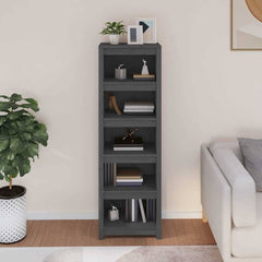 Book Cabinet 50x35x154 cm Solid Wood Pine Grey 154 cm