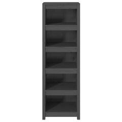 vidaXL Book Cabinet Grey 50x35x154 cm Solid Wood Pine 4