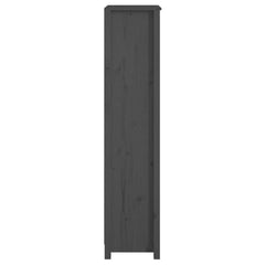 vidaXL Book Cabinet Grey 50x35x154 cm Solid Wood Pine 5