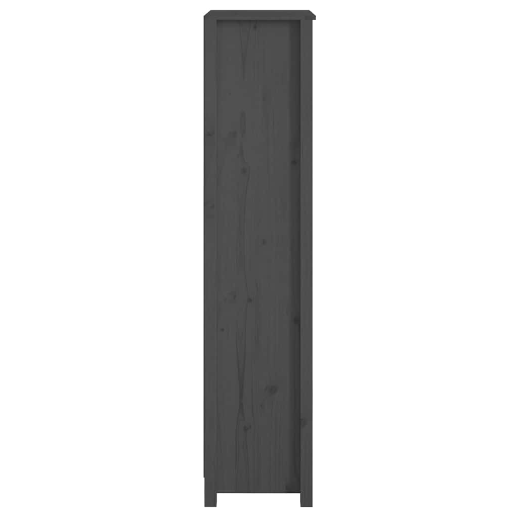 Book Cabinet 50x35x154 cm Solid Wood Pine Grey 154 cm
