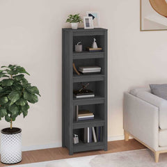 Book Cabinet 50x35x154 cm Solid Wood Pine Grey 154 cm