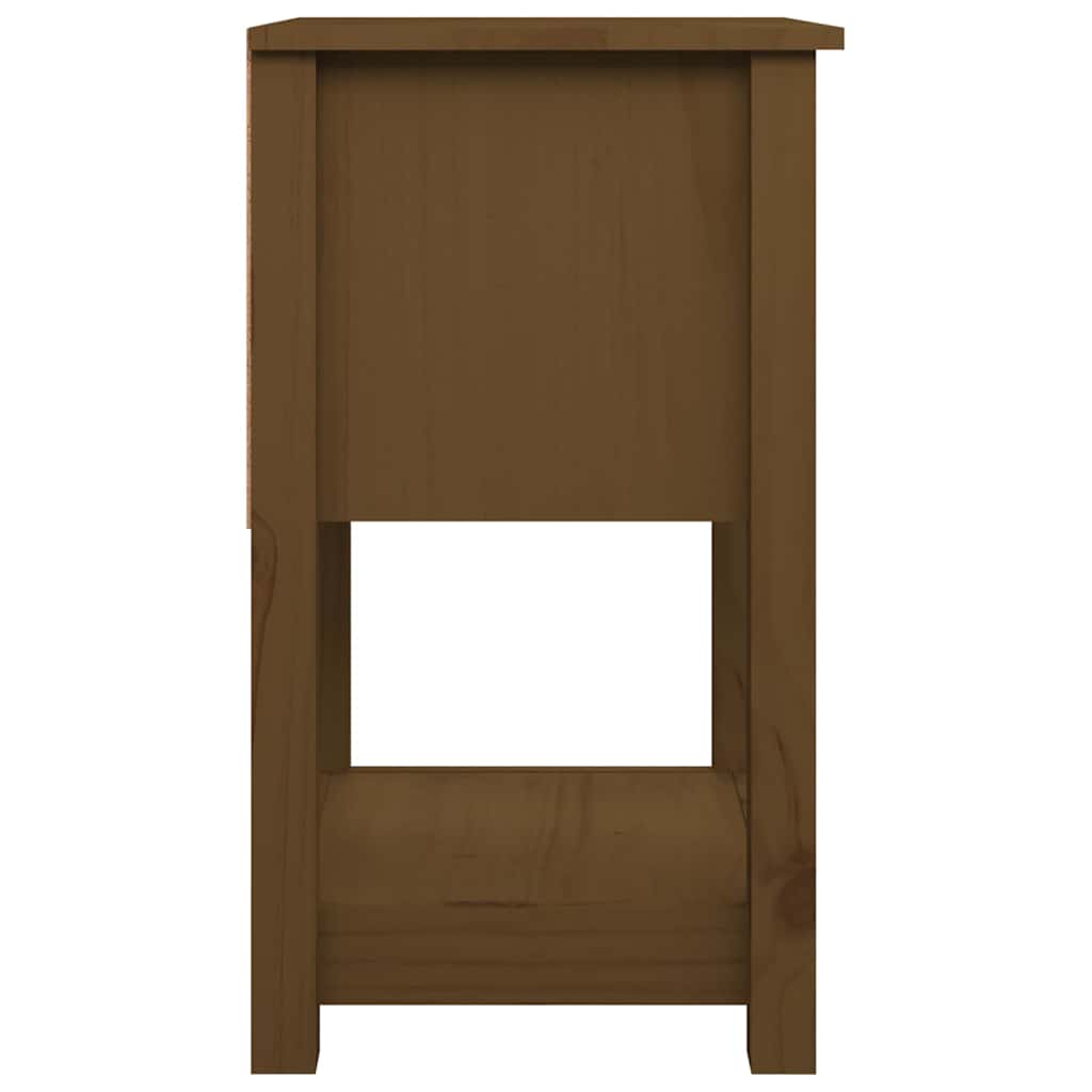 vidaXL Bedside Cabinet Honey Brown 40x35x61.5 cm Solid Wood Pine 6