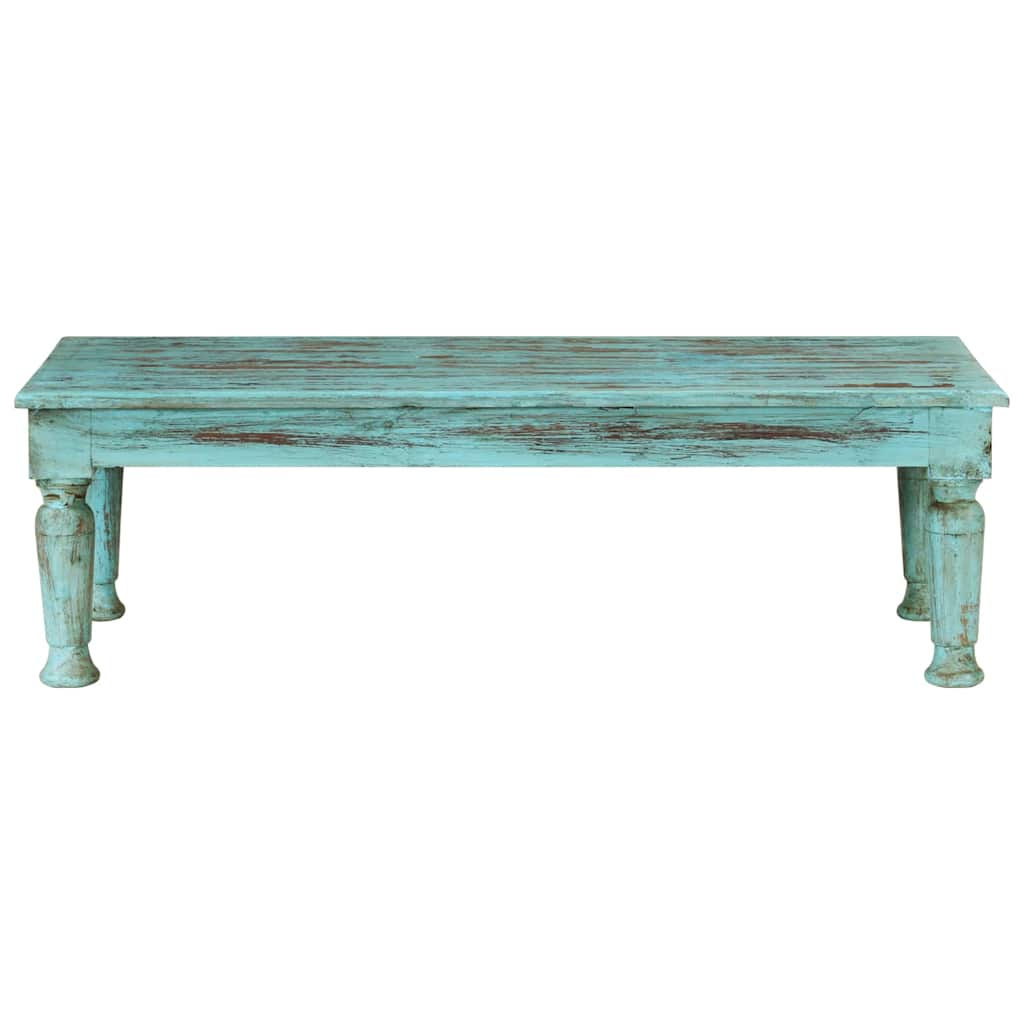 vidaXL Coffee Table 110x50x34 cm Solid Wood Reclaimed 2