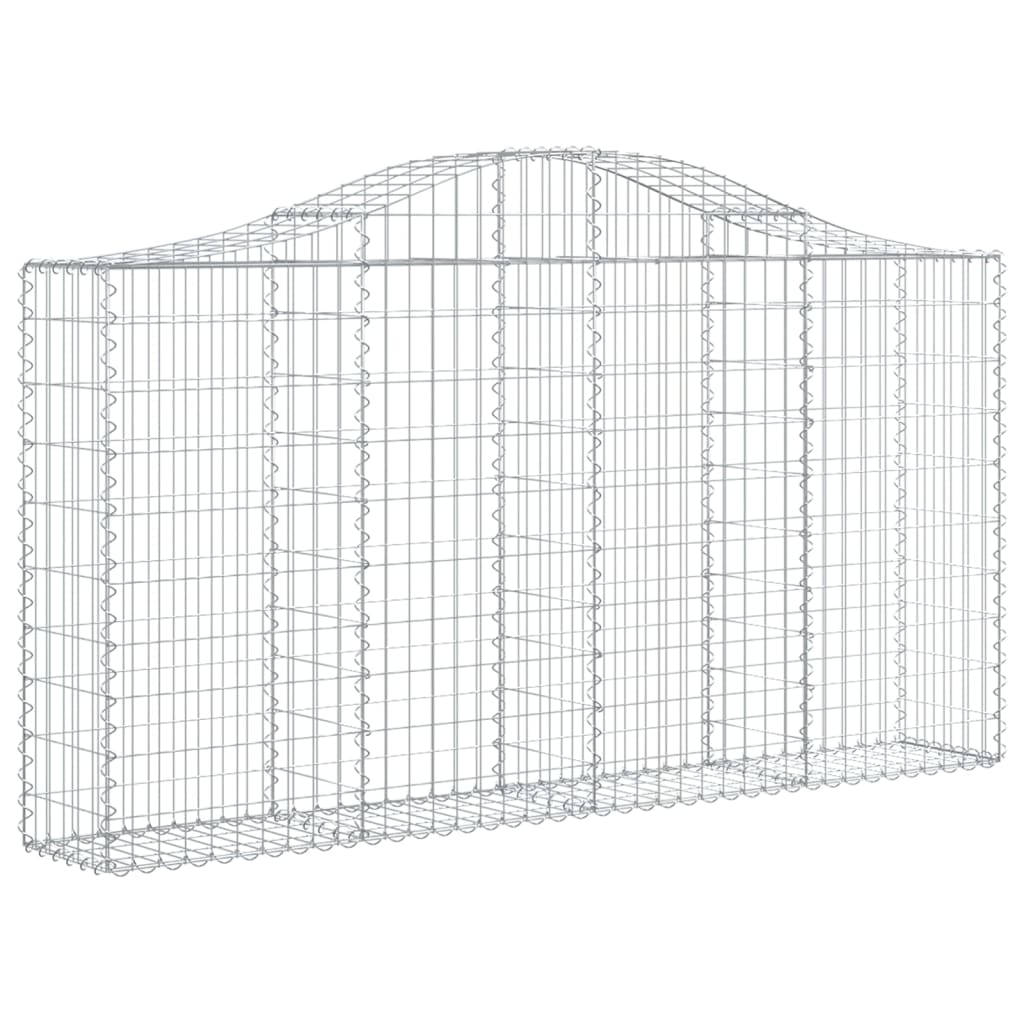 Arched Gabion Baskets Galvanised Iron