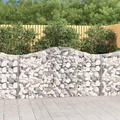 Arched Gabion Baskets Galvanised Iron