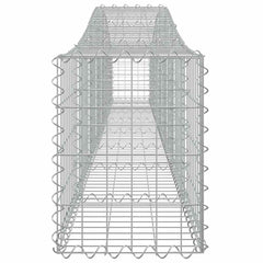 Arched Gabion Baskets Galvanised Iron 9 pcs 400 x 30 x 40/60 cm – 400 x 50 x 220/240 cm 400 x 30 x 40/60 cm