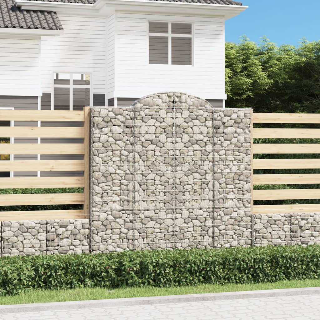 Arched Gabion Baskets Galvanised Iron