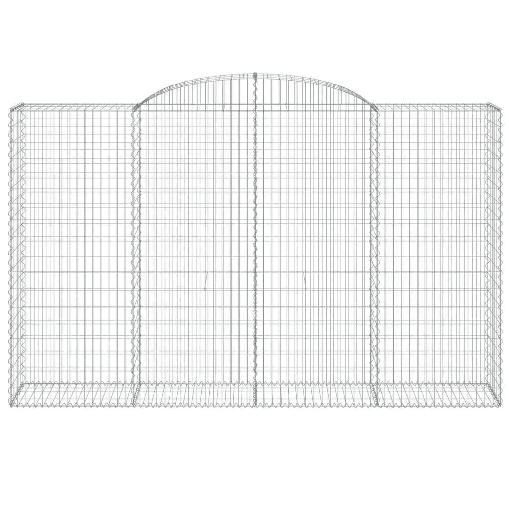 Arched Gabion Baskets Galvanised Iron 3 pcs 300 x 30 x 40/60 cm – 300 x 50 x 220/240 cm 300 x 50 x 180/200 cm