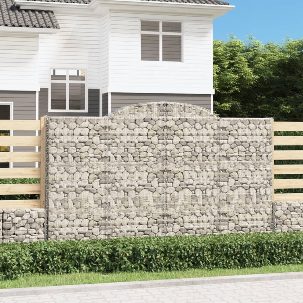 Arched Gabion Baskets Galvanised Iron