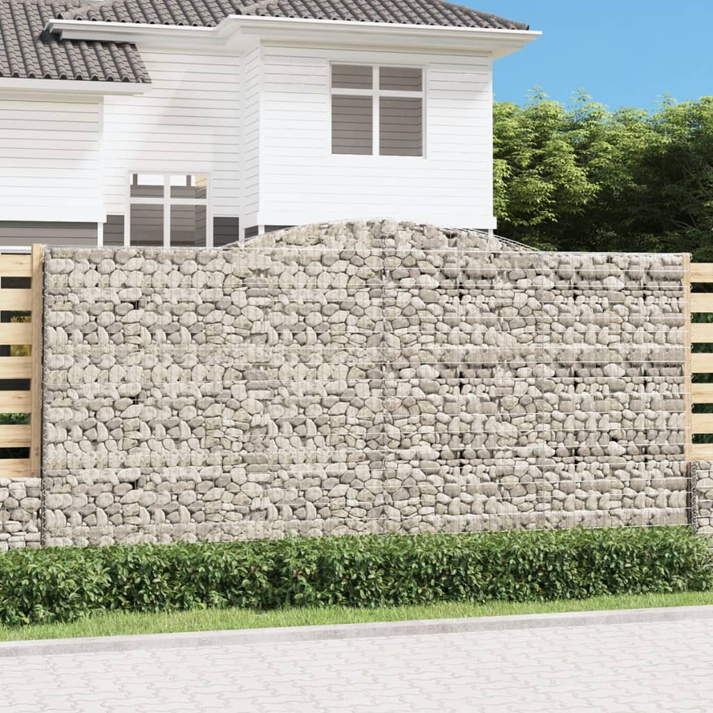 Arched Gabion Baskets Galvanised Iron