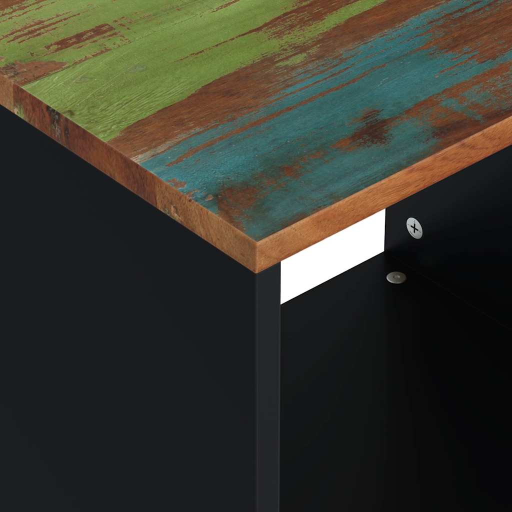 vidaXL Coffee Table 40x31x46 cm Solid Wood Reclaimed&Engineered Wood 6