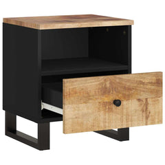 vidaXL Bedside Cabinet Solid Wood Mango&Engineered Wood 5