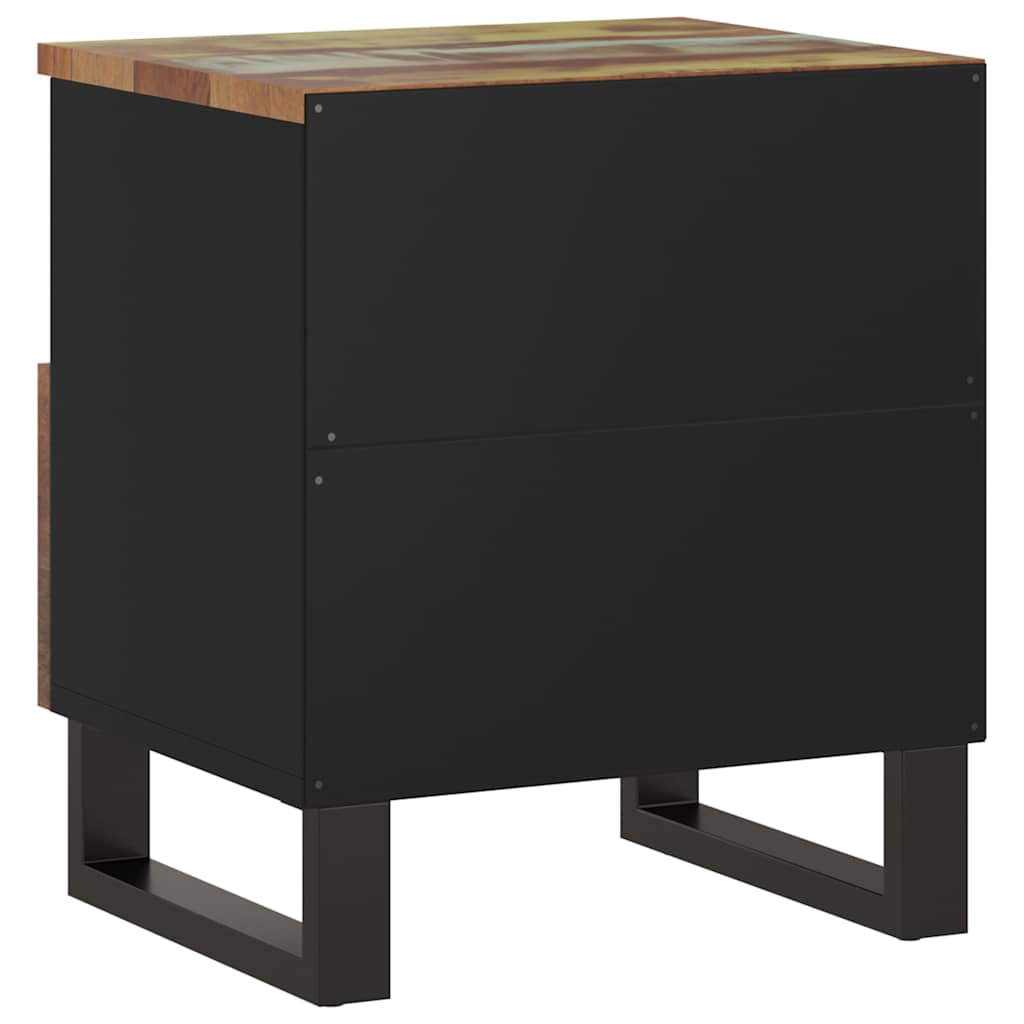 vidaXL Bedside Cabinet Solid Wood Reclaimed&Engineered Wood 6