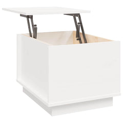 Coffee Table 40x50x35 cm Solid Wood Pine White