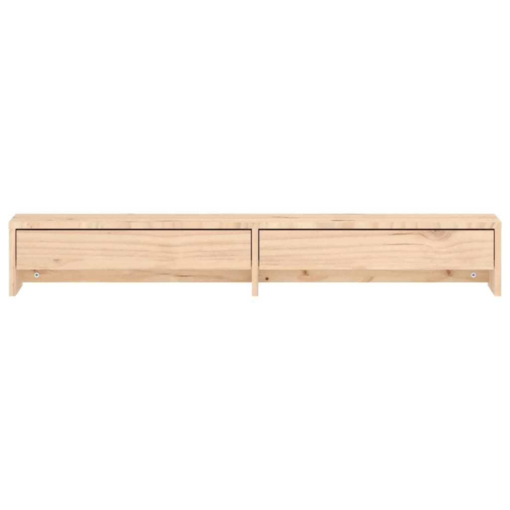 vidaXL Monitor Stand 100x27x15 cm Solid Wood Pine 5