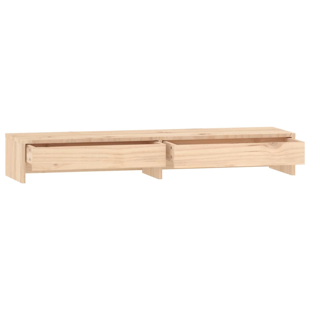 vidaXL Monitor Stand 100x27x15 cm Solid Wood Pine 6