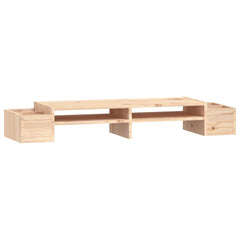 vidaXL Monitor Stand 100x27.5x15 cm Solid Wood Pine 2