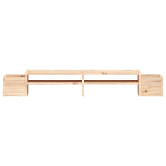 vidaXL Monitor Stand 100x27.5x15 cm Solid Wood Pine 5