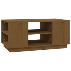 vidaXL Coffee Table | Honey Brown | Solid Pine Wood | Medium | Coffee Table 2