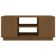 vidaXL Coffee Table | Honey Brown | Solid Pine Wood | Medium | Coffee Table 5