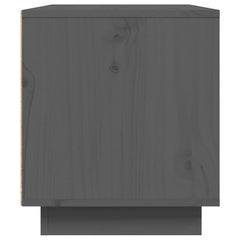 vidaXL TV Cabinet Grey 80x35x40.5 cm Solid Wood Pine 6