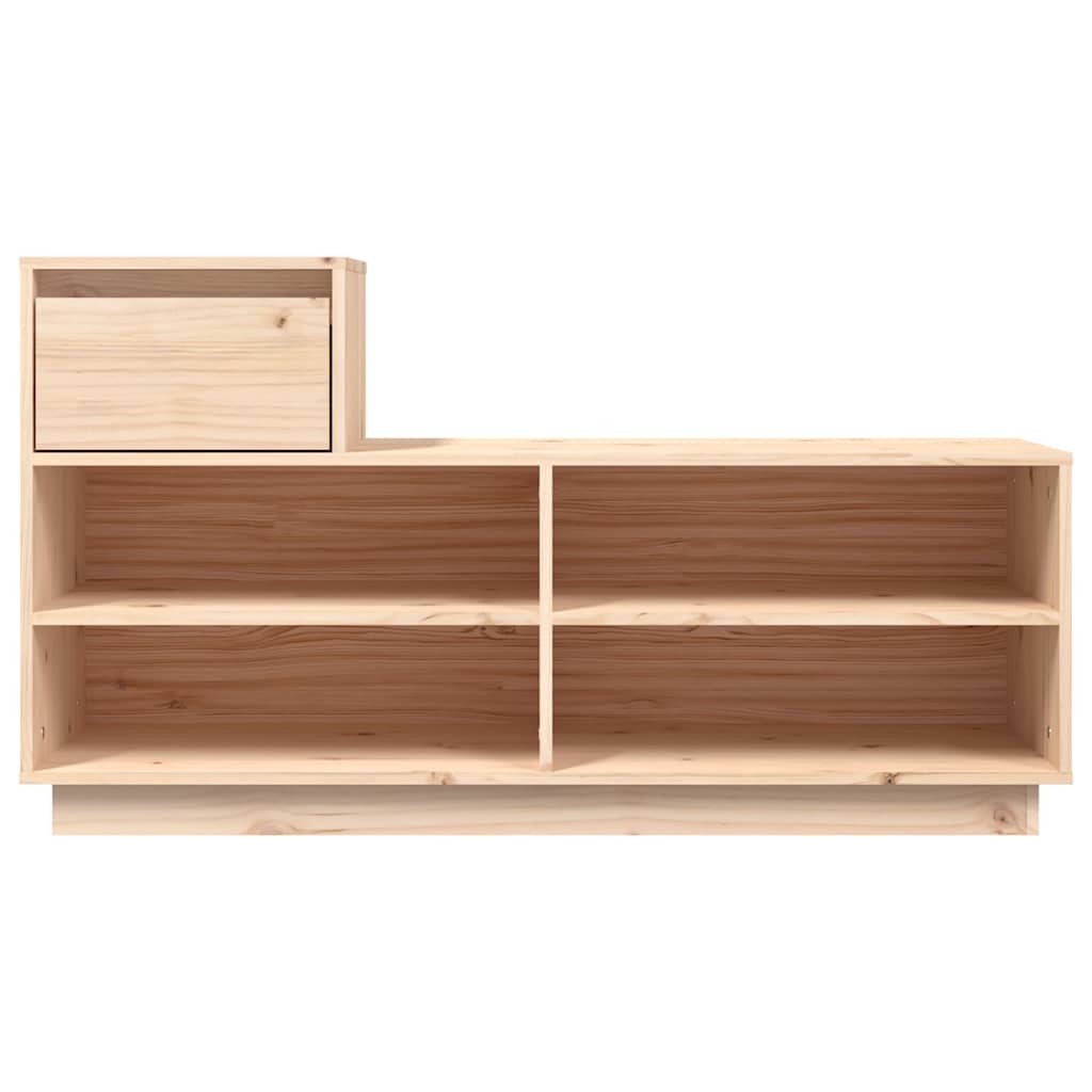vidaXL Shoe Cabinet | Untreated Natural Wood | Solid pine wood | Medium 6