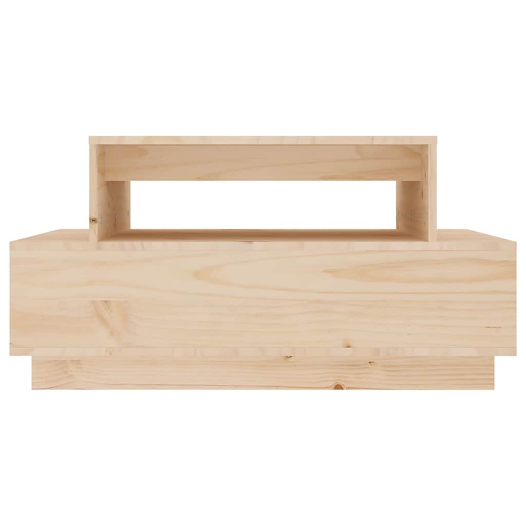 vidaXL Coffee Table | Natural Pine | Solid Pine Wood | Medium | Coffee Table 5