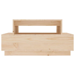vidaXL Coffee Table | Natural Pine | Solid Pine Wood | Medium | Coffee Table 5