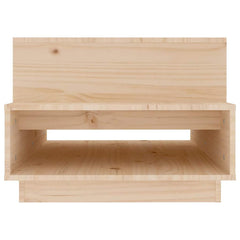 vidaXL Coffee Table | Natural Pine | Solid Pine Wood | Medium | Coffee Table 6
