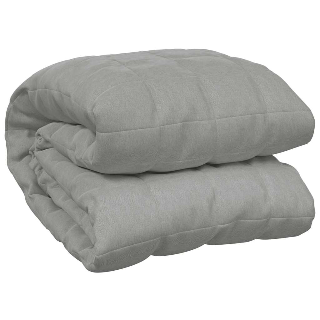 vidaXL Weighted Blanket Grey 120x180 cm 5 kg Fabric 2