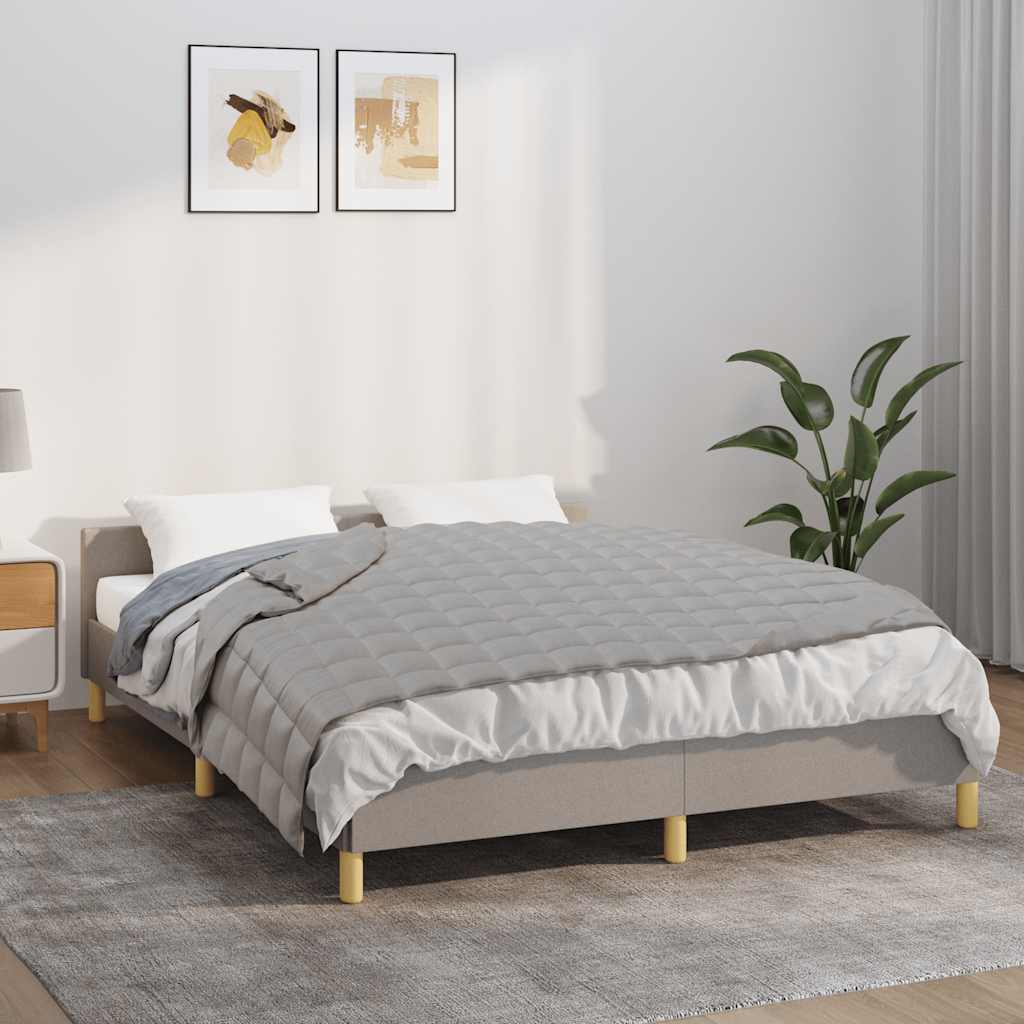 vidaXL Weighted Blanket Grey 120x180 cm 5 kg Fabric 1