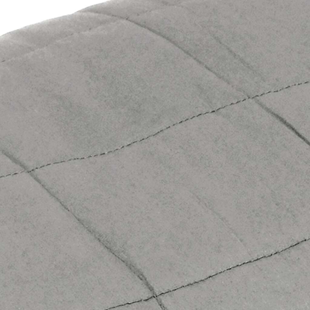 vidaXL Weighted Blanket Grey 155x220 cm 7 kg Fabric 4
