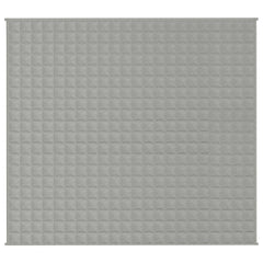 vidaXL Weighted Blanket Grey 200x225 cm 9 kg Fabric 3