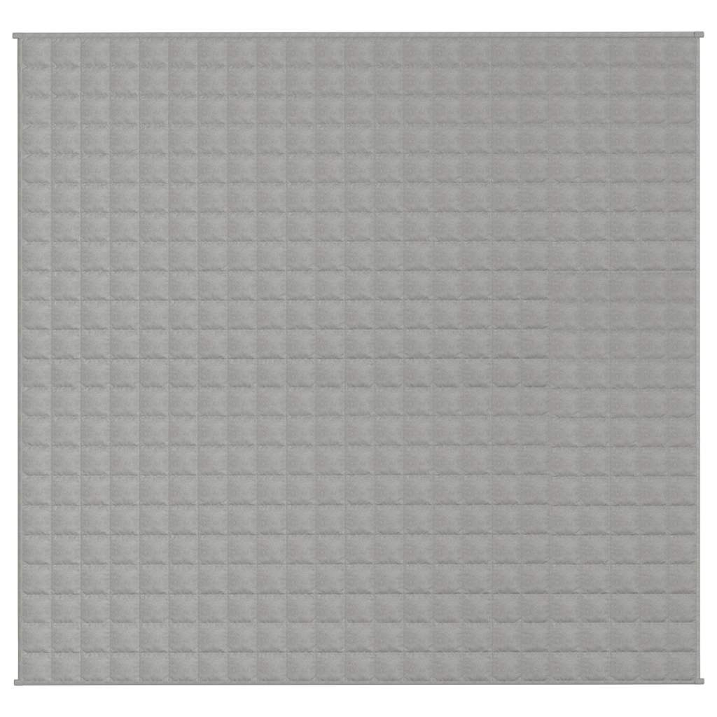vidaXL Weighted Blanket Grey 220x235 cm King 11 kg Fabric 3
