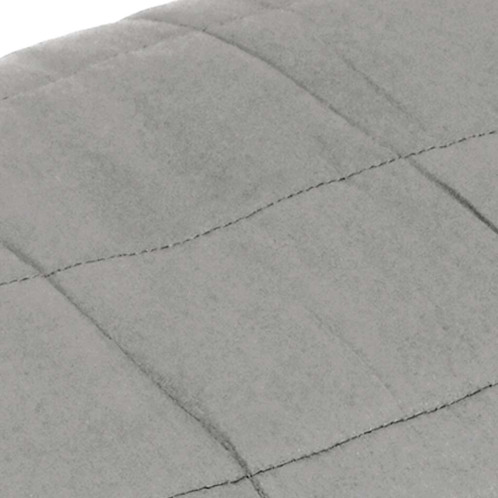 vidaXL Weighted Blanket Grey 220x235 cm King 11 kg Fabric 4