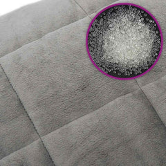vidaXL Weighted Blanket Grey 220x235 cm King 11 kg Fabric 6