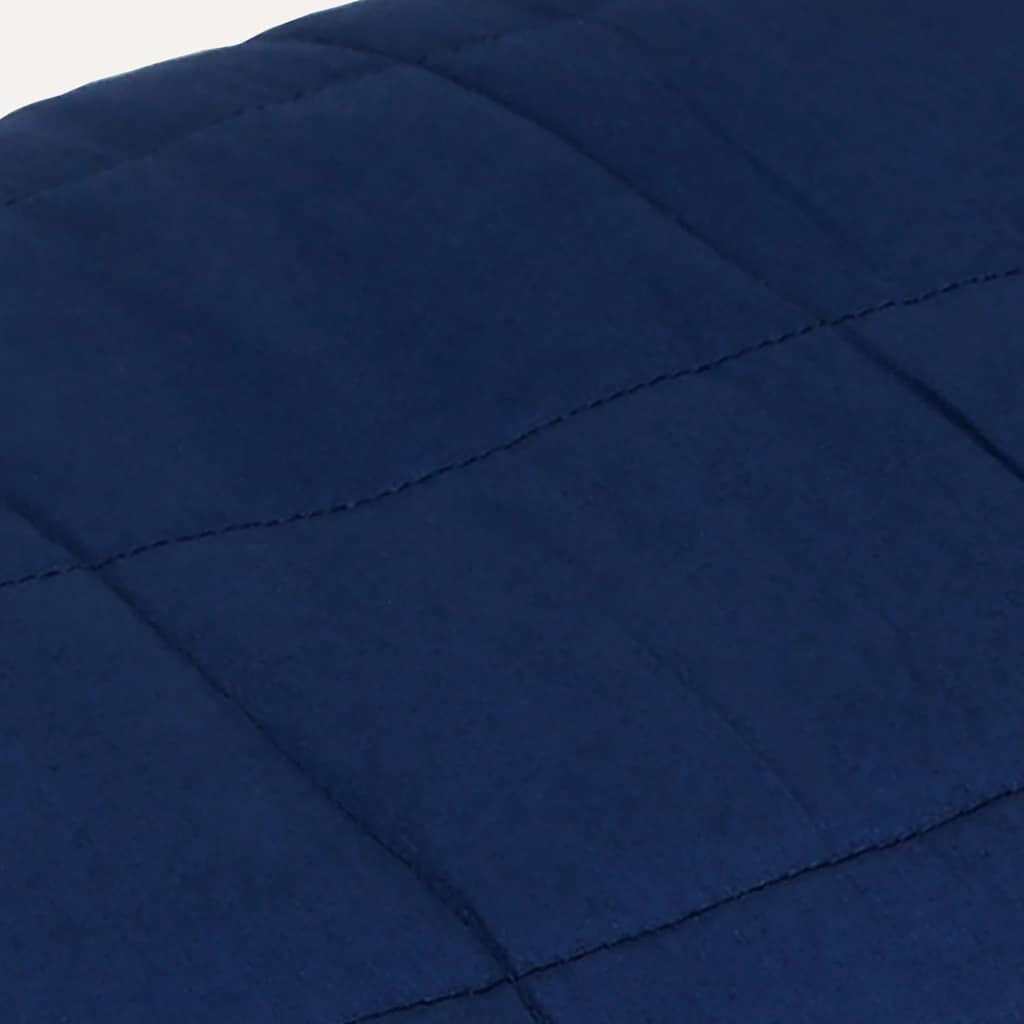 vidaXL Weighted Blanket Blue 200x200 cm 13 kg Fabric 4