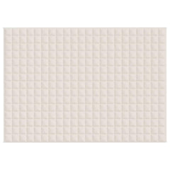 vidaXL Weighted Blanket Light Cream 155x220 cm 7 kg Fabric 3