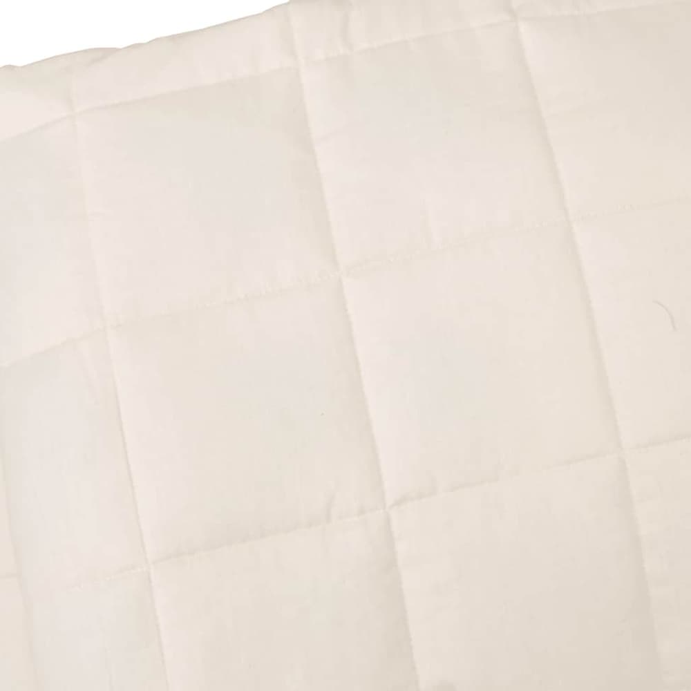 Weighted Blanket Light Fabric Cream 7 kg 155 cm 220 cm