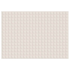 vidaXL Weighted Blanket Light Cream 155x220 cm 11 kg Fabric 3
