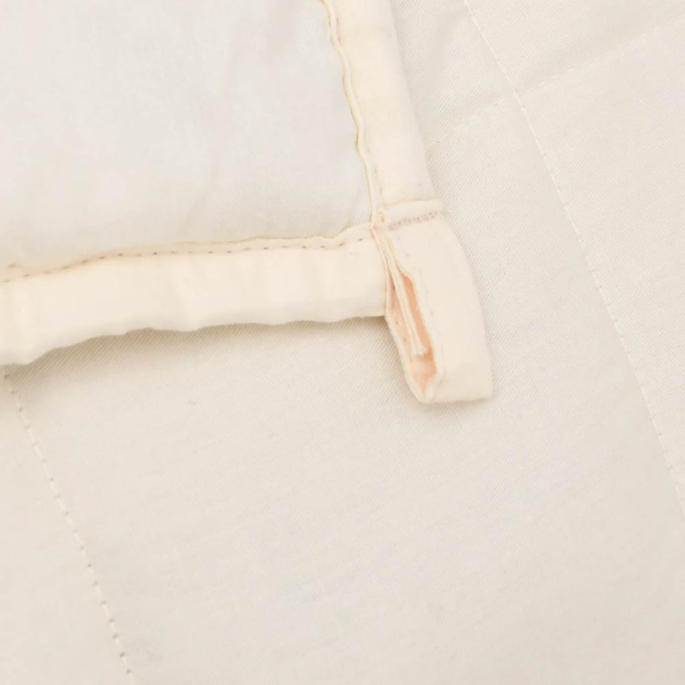 Weighted Blanket Light Fabric Cream 9 kg 200 cm 200 cm
